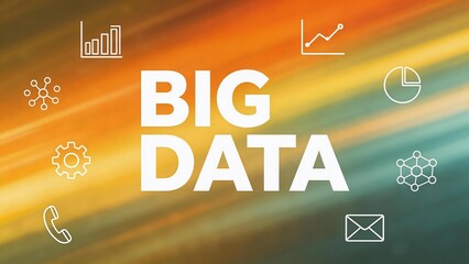 Big data concept with icons