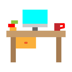Workspace Vector Flat Icon Design