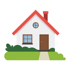 house on a white background