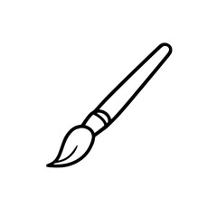 Fototapeta premium Paint Brush Icon silhouette