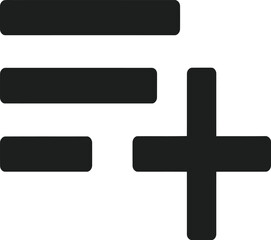 Obraz premium playlist add icon