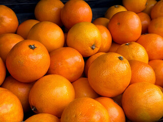 Oranges fruits in the market