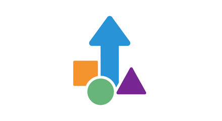 Geometric Shapes, Upward Arrow, Growth Concept