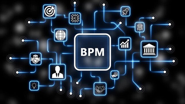  Coach motivation to bpm  improvement. Education concept. Training. Leadership skills. Human abilities. Internet, business, Technology and network concept. 4k animation neon