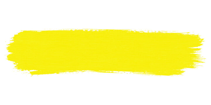 A grunge yellow paint roller and brush frame a blank ripped paper sheet with torn edges, providing an empty textured space for a design note or banner illustration