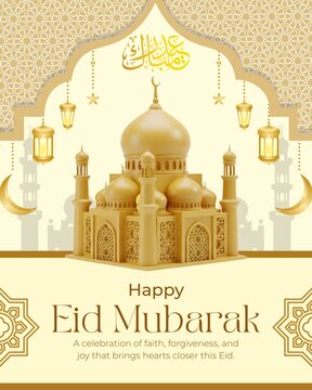 hapy Eid mubarak poster for eod wishes