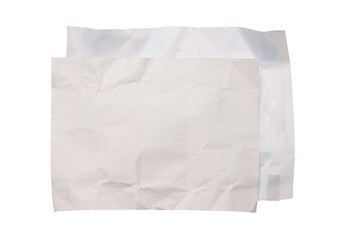 Paper candy wrappers isolated on transparent background