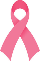 Pink Bow for Breast Cancer Awareness, Pink Bow Symbol  for Hope, Woman Cancer Support Disease Campaign illustration