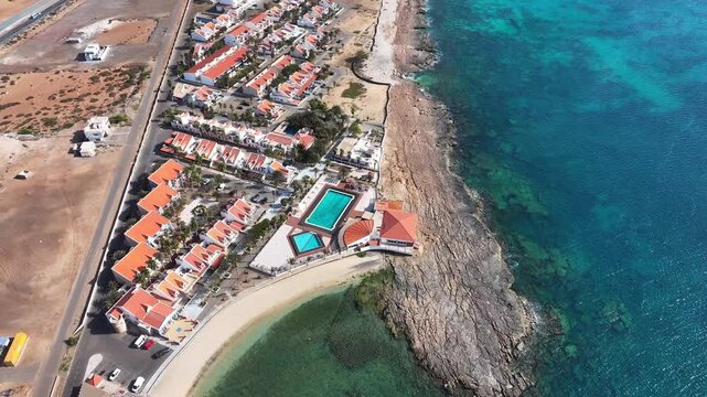 Aerial view of Murdeira in Sal, Cape Verde - Cabo Verde