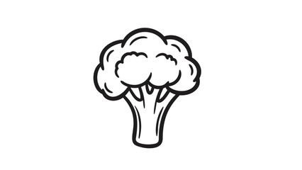 Broccoli vector icon illustration for healthy food and nutrition designs