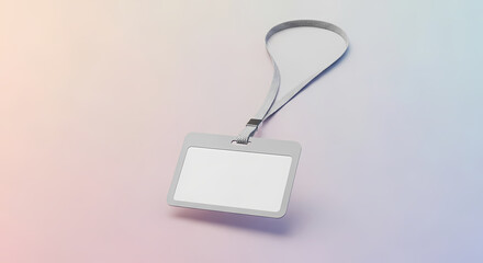 Fototapeta premium Empty blank paper price tag with a metal chain and red string on a black background for a retail sale gift label or business discount message