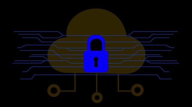 Cybersecurity concept. Man enter username and password for personal information access. Data login protect and secure internet access, screen padlock technology, cyber security, encryption privacy,