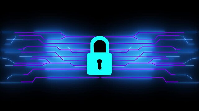 Cybersecurity concept. Man enter username and password for personal information access. Data login protect and secure internet access, screen padlock technology, cyber security, encryption privacy,