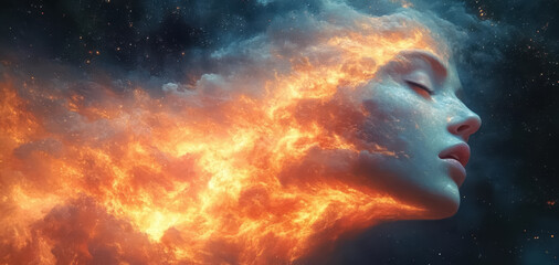 exploding mind concept art, inner world, dreams, emotions, imagination and creative mind