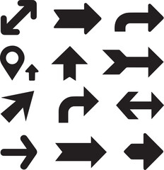 Different Arrows Shilhouette design