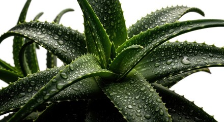 Obraz premium Aloe Vera Plant Closeup.