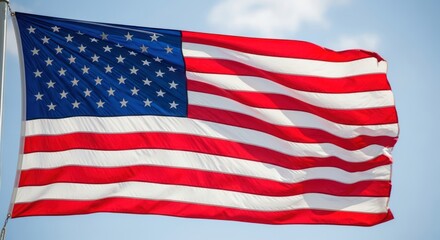 Obraz premium American Flag Waving Freely.