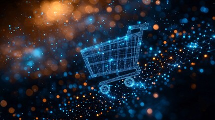 Cool Blue Shopping Cart