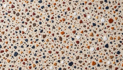 Colorful Pebble Texture on Light Background for Design, Art, and Decorative Applications in Various Projects