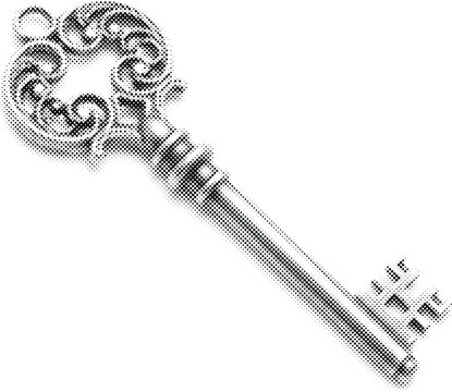 vector asset black white engraved artwork print material vintage skeleton key