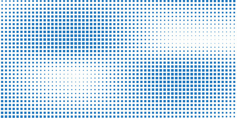 Abstract blue dot wave pattern illustration with flowing contours and bright highlights simple modern design