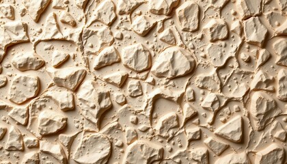 Textured Background of Cracked Beige Surface with Irregular Shapes and Patterns for Design Use