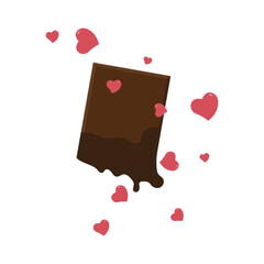 Chocolate Logo, Happy Valentine's Day