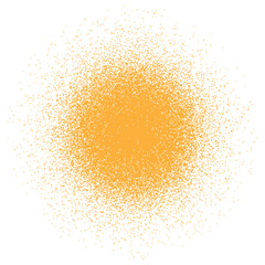 Gold glitter effect in round