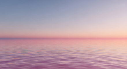 Obraz premium Serene ocean view at sunset with gentle waves and vibrant sky