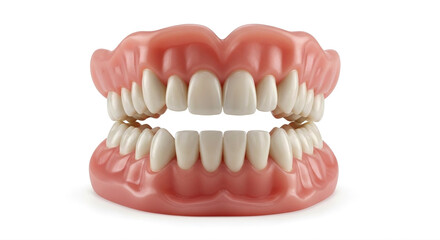 Fototapeta premium Complete Denture Set – Full Artificial Teeth Prosthesis Isolated