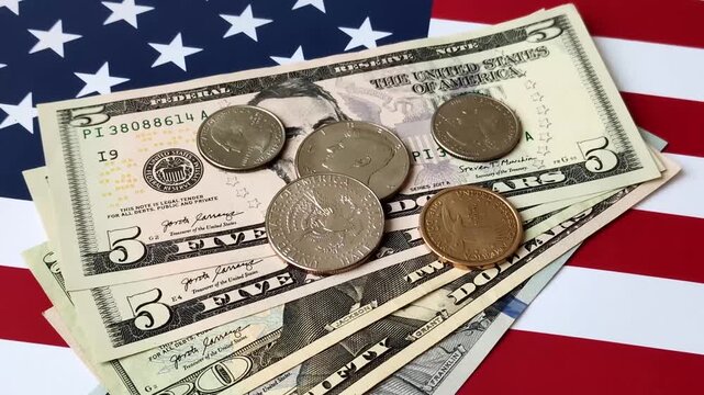 Cash, US dollar currency, financial and business flows. US dollar cash as a financial background for your design