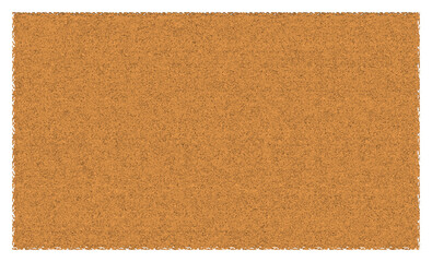 Fototapeta premium A blank brown corkboard with a wooden frame and textured pattern isolated on a white background for office notice and message display