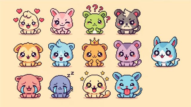 PIXELATED RECTANGLE RASTERIZE BEATNIK FUR