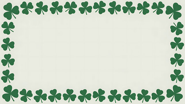 A beautiful green leafy border design with intricate details, isolated on transparent background