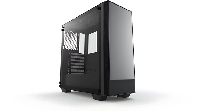 Computer case with mesh front panel