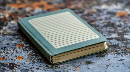 Vintage green coil book