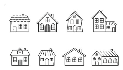 Collection of Simple Line House