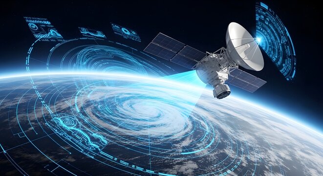 Weather Forecasting Radar and Satellite Monitoring Concept
