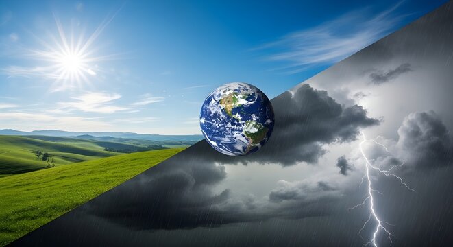 World Meteorological Day Climate Awareness Concept Illustration