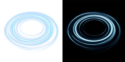 Radiant Sapphire Light Whirlpool With Smooth Motion Blur