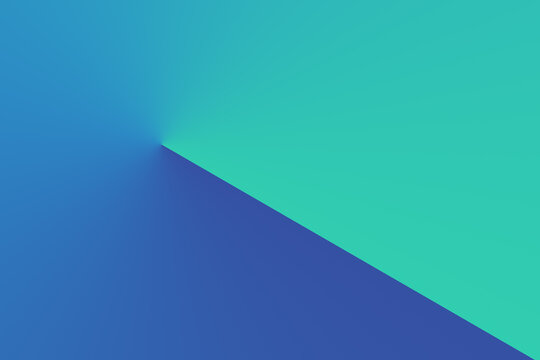 peacock green and blue gradation color background, smooth texture abstract large banner design, copy space 