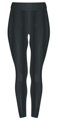 Black woman leggings. vector illustration
