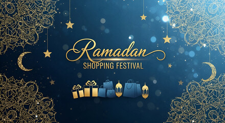 Ramadan Shopping Festival Greeting Card.