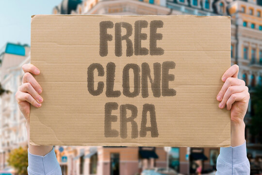 "Free Clone Era" Costless replication time. COSTLESS. REPLICATION. TIME. CLONE. ERA.