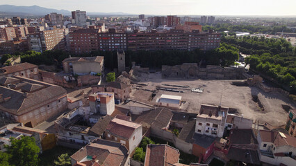 Obraz premium Aerial View of Alcazaba of Talavera, Moorish Fortress, Toledo, Spain