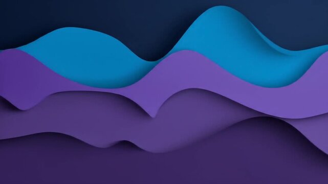 Abstract layered colorful wave shapes background for design elements