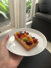 Fruit Tart on a Plate