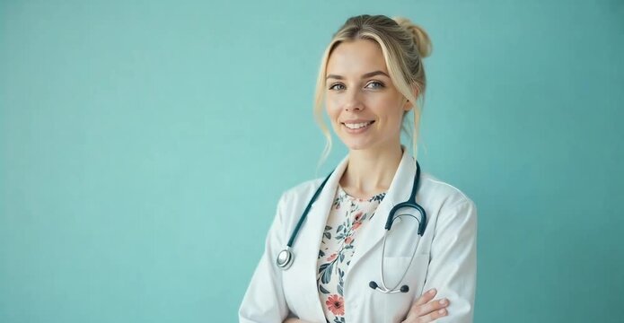 Smiling female doctor nodding approvingly, concept of trust and professional consultation