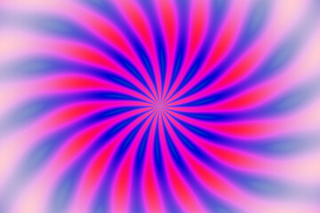 Fototapeta premium A colorful abstract image with a pink and purple spiral