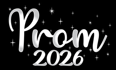 Prom 2026 Black Background Shiny Stars © lkrart